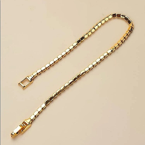 Gold Multicolor Gemstone Bracelet - Picture 5 of 7